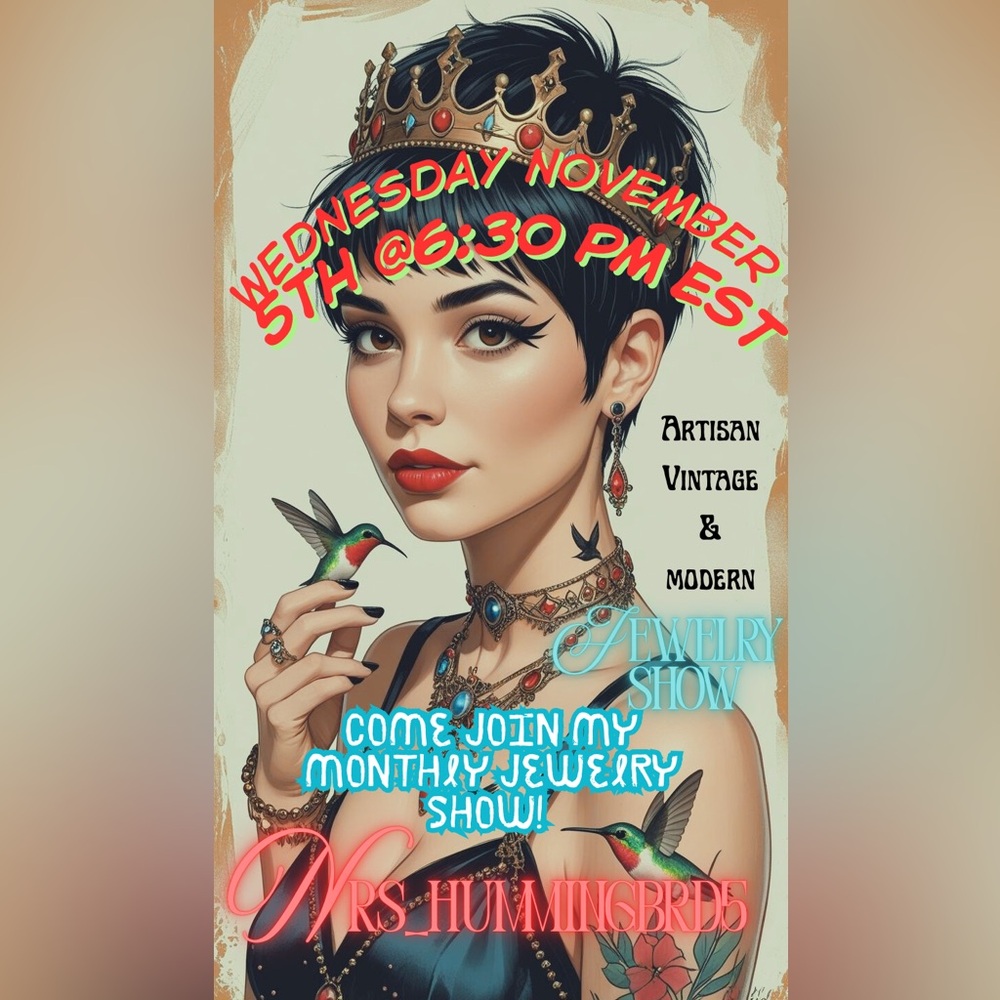 Nrs_hummingbrd5’s Monthly Jewelry Show! Wednesday Nov 5th @ 6:30 pm est